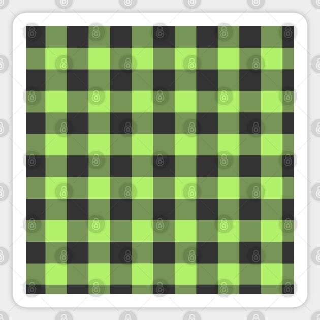 green plaid Sticker by persa